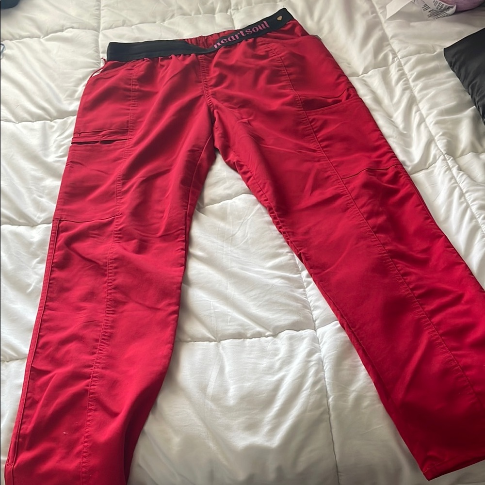 Red scrub Pants
